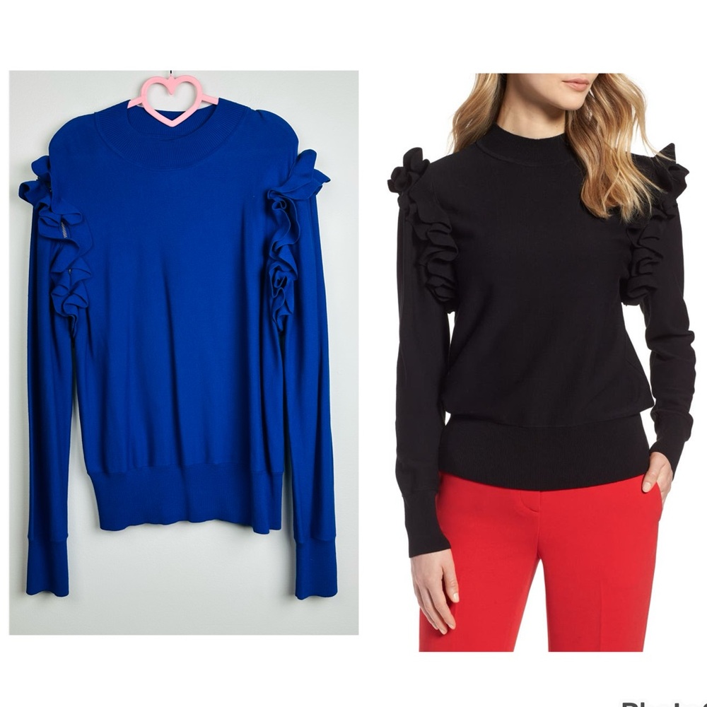 Halogen Royal Blue Detachable Sleeve Sweater Size Large (1)